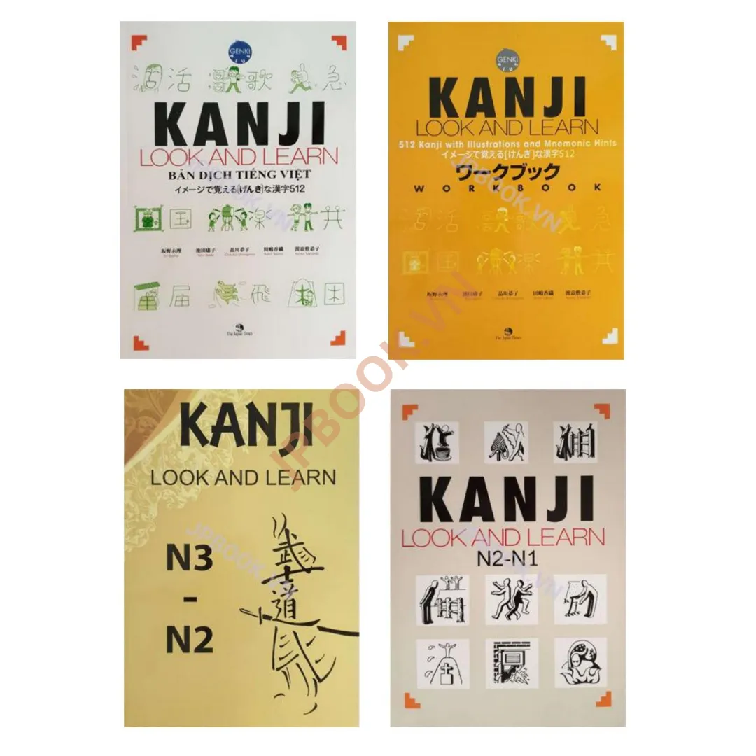 Ảnh của Bộ Kanji Look And Learn 512 - 4 Cuốn