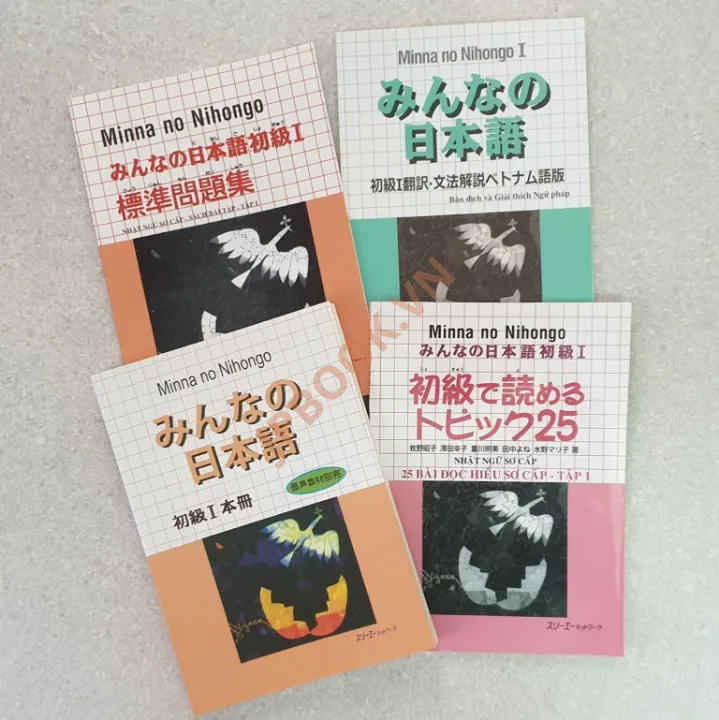 Hiển thị chi tiết cho Bộ Minna No Nihongo N5 Bản Cũ - 4 Cuốn Ảnh của Bộ Minna No Nihongo N5 Bản Cũ - 4 Cuốn