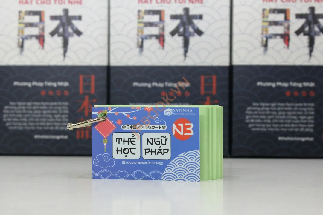 FLASHCARD - THẺ HỌC NGỮ PHÁP N3 Bản Mới- 1 XẤP