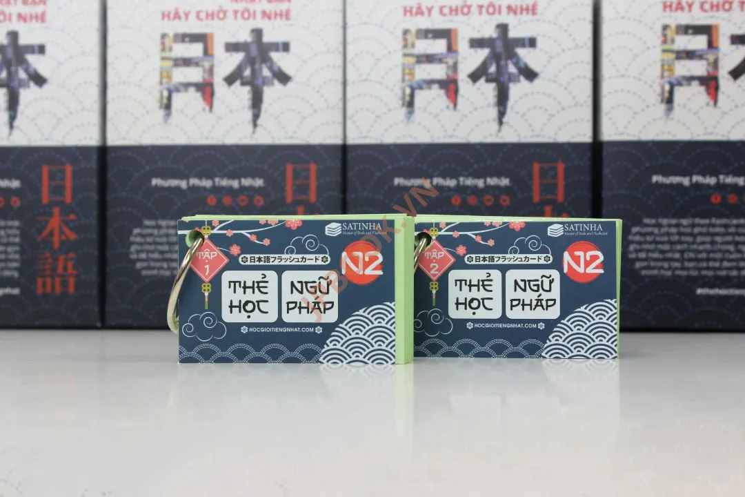 Flash Card - Thẻ Học Ngữ Pháp N2 Bản Mới - 2 Xấp